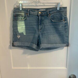 Loft; 29/8; Light wash denim shorts